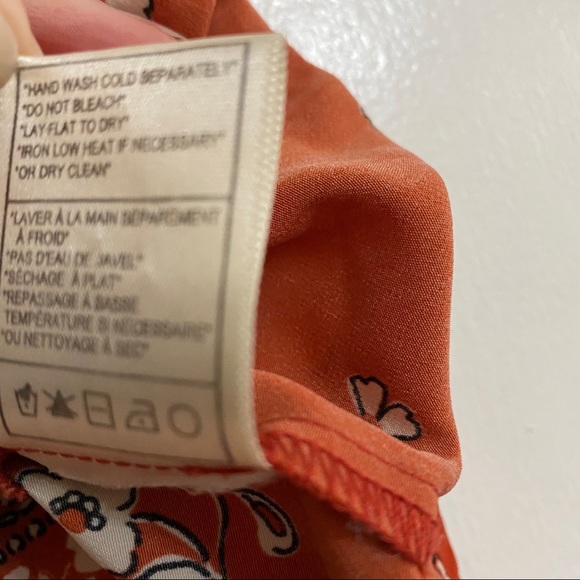 Cupcakes & Cashmere Rust Tank Blouse XS - Picture 6 of 6